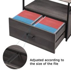 Antique Brown File Cabine with Drawer, Shelf by Wateday -Wateday Sales Store antique brown wateday file cabinets yj yuki9596617 4f 1000