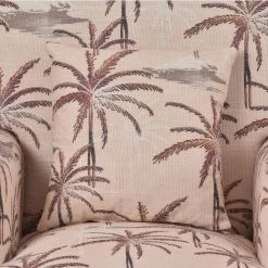 Beige Leaf Linen Fabric Arm Chair with Pillow by Wateday -Wateday Sales Store beige leaf wateday accent chairs yj yuki9596371 1f 1000