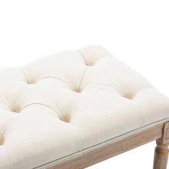 Beige Bed End Bench 16.54 in. H x 15.76 in. W x 47.64 in. L by Wateday -Wateday Sales Store beige wateday bedroom benches yj yuki9595310 c3 1000