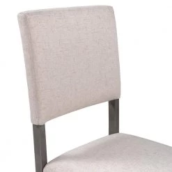 Beige Upholstery Dining Chairs with Wood Legs, Set of 4 by Wateday -Wateday Sales Store beige wateday dining chairs yj wf282701aae 4f 1000