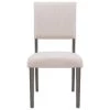 Beige Upholstery Dining Chairs with Wood Legs, Set of 4 by Wateday