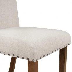 Beige Fabric Upholstered Dining Chairs (Set of 2) by Wateday 10 Beige Fabric Upholstered Dining Chairs (Set of 2) by Wateday -Wateday Sales Store beige wateday dining chairs yj yuki9595912 4f 1000