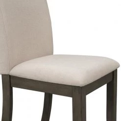 Beige Upholstered Dining Side Chair (Set of 4) by Wateday -Wateday Sales Store beige wateday dining chairs yj yuki9596051 4f 1000