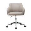 Beige Upholstered Office Chair with Arms by Wateday