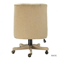 Beige Tufted Back Office Chairs without Arms by Wateday -Wateday Sales Store beige wateday office stools yj yuki9595108 66 1000