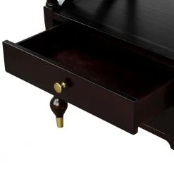 2-Drawer Black Cherry Nightstand, 27.5"H x 23.6"W x 17"L by Wateday 9 2-Drawer Black Cherry Nightstand, 27.5"H x 23.6"W x 17"L by Wateday -Wateday Sales Store black cherry wateday nightstands yj yuki9595407 4f 1000