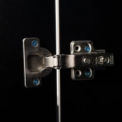 Black Side Storage Cabinet with Shelves, LED Light by Wateday -Wateday Sales Store black wateday accent cabinets yj yuki9596738 4f 1000