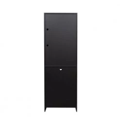 Black Side Storage Cabinet with Shelves, LED Light by Wateday -Wateday Sales Store black wateday accent cabinets yj yuki9596738 fa 1000