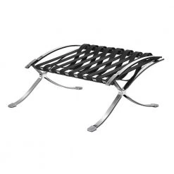 Black Genuine Leather Foldable Lounge Chair with Ottoman by Wateday -Wateday Sales Store black wateday accent chairs yj yuki9595989 1f 1000