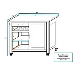 Black Kitchen Cart with Towel Bar by Wateday 8 Black Kitchen Cart with Towel Bar by Wateday -Wateday Sales Store black wateday bar carts yj yuki9595805 1f 1000