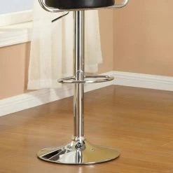 34 in. Black Low Back Metal Frame Stool Height 28 in. Bar Stool with Fabric Seat (Set of 2) by Wateday -Wateday Sales Store black wateday bar stools yj yuki9596296 4f 1000