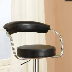 34 in. Black Low Back Metal Frame Stool Height 28 in. Bar Stool with Fabric Seat (Set of 2) by Wateday -Wateday Sales Store black wateday bar stools yj yuki9596296 c3 1000