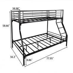 Wateday Sales Store -Wateday Sales Store black wateday bunk beds yj yuki9596562 e1 1000