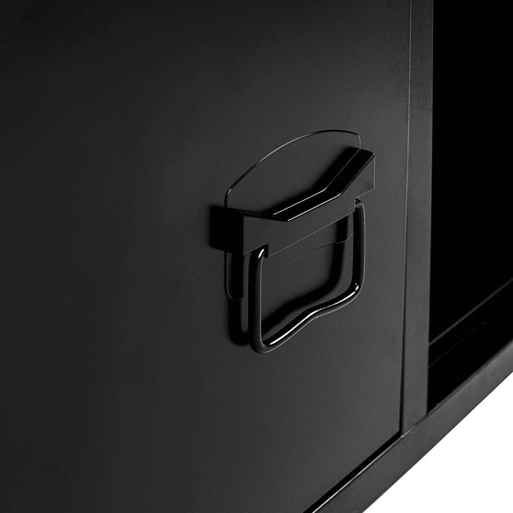 43 .3" Black Rectangle MDF Coffee Table with Storage and Cabinet by Wateday 6 43 .3" Black Rectangle MDF Coffee Table with Storage and Cabinet by Wateday - Image 6