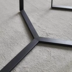 24.8 in. Black Small Round Stone Coffee Table by Wateday -Wateday Sales Store black wateday coffee tables yj yuki9596168 1f 1000