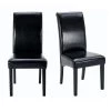 Black PU Leather Dining Side Chair (Set of 2) by Wateday