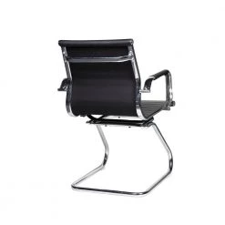 Black Polyurethane Medium Back Executive Office Chair with Arms by Wateday -Wateday Sales Store black wateday executive chairs yj yuki9595033 c3 1000