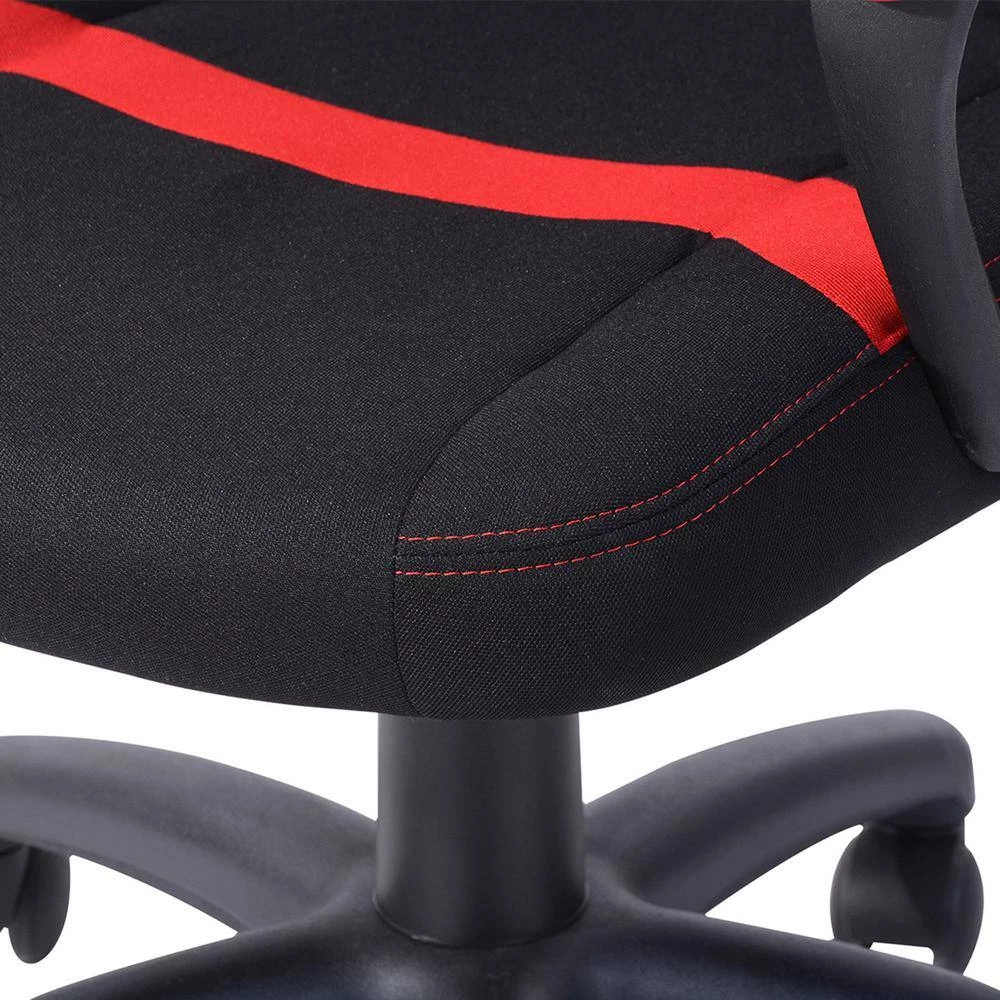 Red Fabric Adjustable Swivel Gaming Chair with Non-Adjustable Arms by Wateday 6 Red Fabric Adjustable Swivel Gaming Chair with Non-Adjustable Arms by Wateday - Image 6