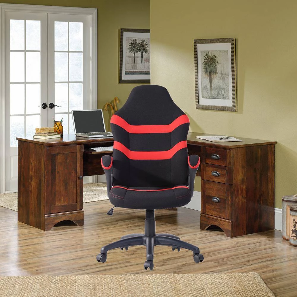 Red Fabric Adjustable Swivel Gaming Chair with Non-Adjustable Arms by Wateday 9 Red Fabric Adjustable Swivel Gaming Chair with Non-Adjustable Arms by Wateday - Image 9