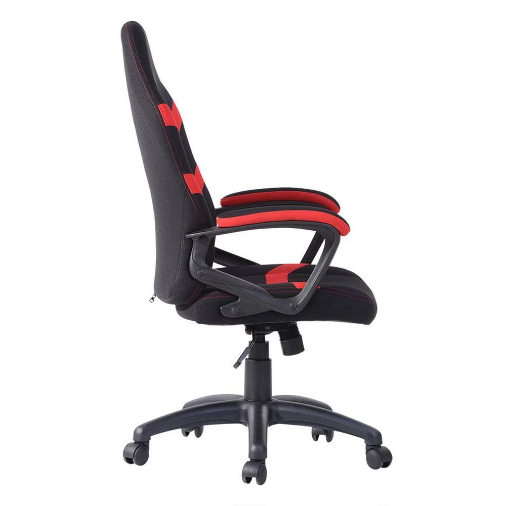 Red Fabric Adjustable Swivel Gaming Chair with Non-Adjustable Arms by Wateday 2 Red Fabric Adjustable Swivel Gaming Chair with Non-Adjustable Arms by Wateday - Image 2