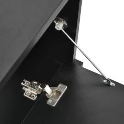 Black Hall Tree Entryway Bench, 72 in. H x 18.5 in. W x 40.7 in. L by Wateday -Wateday Sales Store black wateday hall trees yj yuki9595354 1f 1000