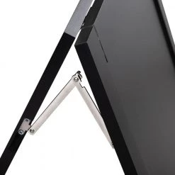 58.90 in. Rectangle Black Wood Foldable Table with Storage Shelves and Blackboard (Seats 2) by Wateday -Wateday Sales Store black wateday kitchen dining tables yj yuki9596410 44 1000