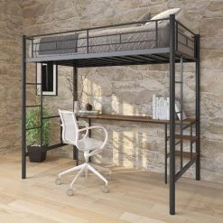 Loft Bed with Table by Wateday 11 Loft Bed with Table by Wateday -Wateday Sales Store black wateday loft beds yj yuki9595976 31 1000