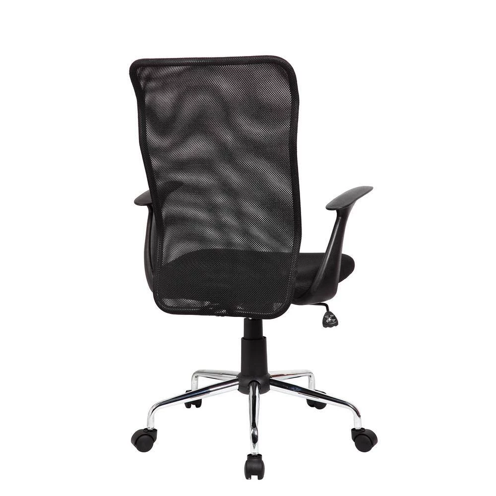 Black Fabric High Back Mesh Office Chair with Arms by Wateday 4 Black Fabric High Back Mesh Office Chair with Arms by Wateday - Image 4