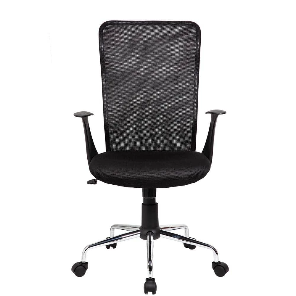 Black Fabric High Back Mesh Office Chair with Arms by Wateday 1 Black Fabric High Back Mesh Office Chair with Arms by Wateday