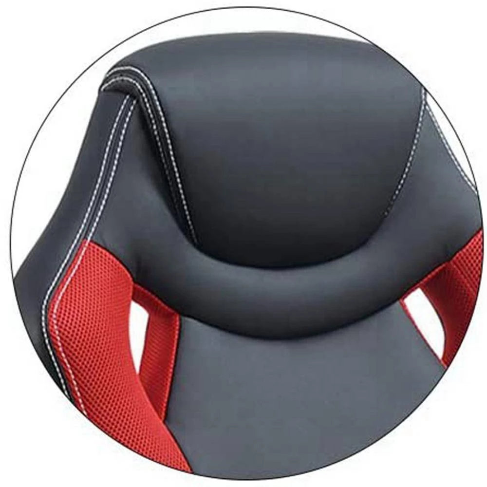 Black and Red Fabric Seat Office Chair with Arms by Wateday 5 Black and Red Fabric Seat Office Chair with Arms by Wateday - Image 5
