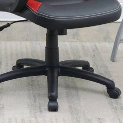 Black and Red Fabric Seat Office Chair with Arms by Wateday 9 Black and Red Fabric Seat Office Chair with Arms by Wateday -Wateday Sales Store black wateday office stools yj yuki9595961 4f 1000