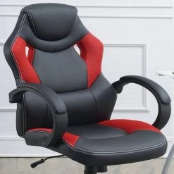Black and Red Fabric Seat Office Chair with Arms by Wateday 8 Black and Red Fabric Seat Office Chair with Arms by Wateday -Wateday Sales Store black wateday office stools yj yuki9595961 c3 1000