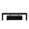 63 in. Black TV Stand with 2-Drawer Fits TV's up to 65 in. with LED Lights by Wateday
