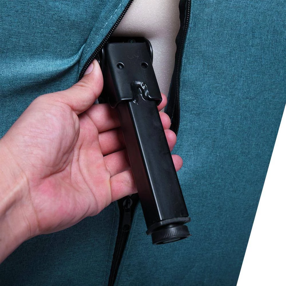 Blue Linen Adjustable Folding Lounge Chair by Wateday 6 Blue Linen Adjustable Folding Lounge Chair by Wateday - Image 6