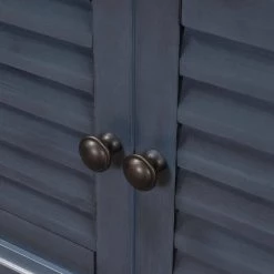 Navy Storage Bench with Removable Cushion, 19.5"H x 15.75"W x 43.4"L by Wateday -Wateday Sales Store blue wateday dining benches yj yuki9595344 1f 1000