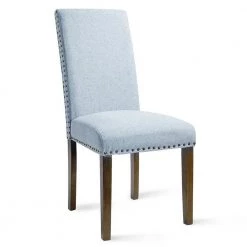 Blue Fabric Upholstered Dining Chairs (Set of 2) by Wateday