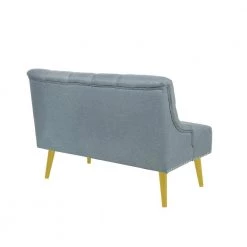 43.70 in. Blue Solid Fabric 2-Seater Loveseat Sofa by Wateday -Wateday Sales Store blue wateday loveseats yj yuki9596552 c3 1000