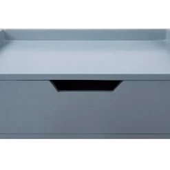 1-Drawer Blue Nightstand 22.40 in. H x 17.70 in. W x 11.80 in. D (Set of 2) by Wateday -Wateday Sales Store blue wateday nightstands yj yuki9596541 1f 1000