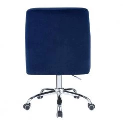 Blue Velvet Office Chair with Arms by Wateday -Wateday Sales Store blue wateday office stools yj yuki9595099 4f 1000