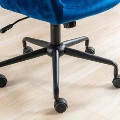 Blue Velvet Office Executive Chairs with Arms by Wateday 11 Blue Velvet Office Executive Chairs with Arms by Wateday -Wateday Sales Store blue wateday office stools yj yuki9596468 1f 1000