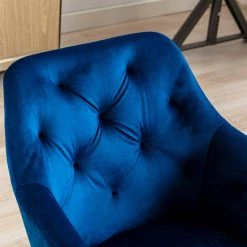 Blue Velvet Office Executive Chairs with Arms by Wateday 10 Blue Velvet Office Executive Chairs with Arms by Wateday -Wateday Sales Store blue wateday office stools yj yuki9596468 4f 1000