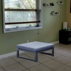 Blue Removable Cushion Ottoman by Wateday 11 Blue Removable Cushion Ottoman by Wateday -Wateday Sales Store blue wateday ottomans yj yuki9595857 31 1000