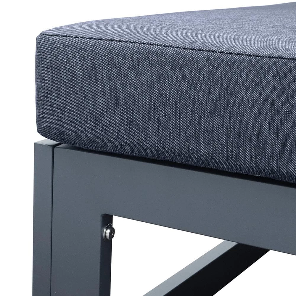 Blue Removable Cushion Ottoman by Wateday 3 Blue Removable Cushion Ottoman by Wateday - Image 3