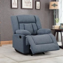 Dark Gray Fabric Power Recliner with USB Port by Wateday -Wateday Sales Store blue wateday recliners yj yuki9595906 31 1000
