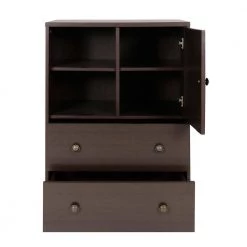 Brown Wood Storage Cabinet with 2 - Drawer by Wateday -Wateday Sales Store brown wateday accent cabinets yj yuki9596734 77 1000