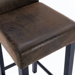 36 in. Brown Low Back Wood Frame Stool Height 27.9 in. Bar Stool with Fabric Seat (Set of 2) by Wateday 10 36 in. Brown Low Back Wood Frame Stool Height 27.9 in. Bar Stool with Fabric Seat (Set of 2) by Wateday -Wateday Sales Store brown wateday bar stools yj yuki9596303 c3 1000
