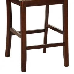 41 in. Brown High Back Wood Frame Stool Height 28 in. Bar Stool with Fabric seat (Set of 2) by Wateday -Wateday Sales Store brown wateday bar stools yj yuki9596325 1f 1000