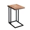 13.78 in. Brown Short C Top Wood Side Table by Wateday