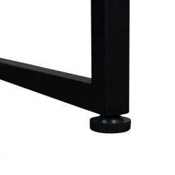 35.04" Brown Round MDF Top Coffee Table with X Steel Legs by Wateday -Wateday Sales Store brown wateday coffee tables yj yuki9595597 4f 1000