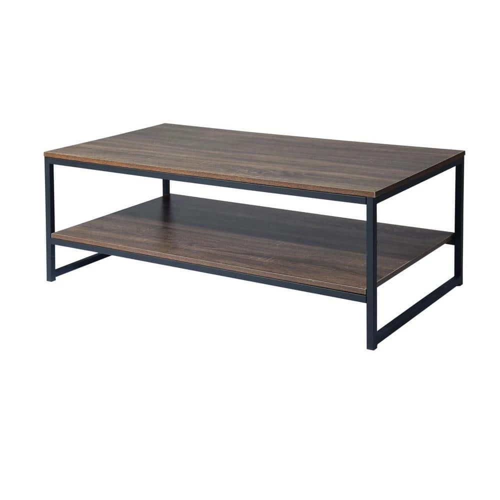 43 .3" Brown Rectangle MDF Top Coffee Table with Storage by Wateday 1 43 .3" Brown Rectangle MDF Top Coffee Table with Storage by Wateday
